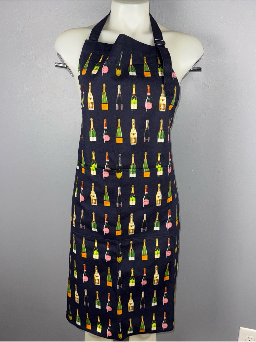 Jessica Anderson Designs Champagne & Fizz Apron Multicolor